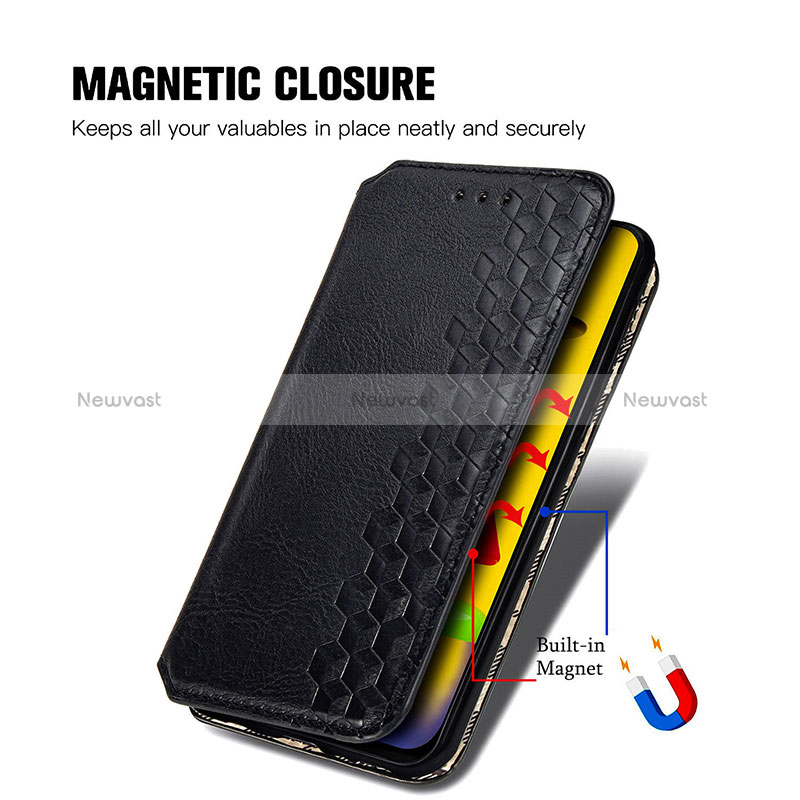 Leather Case Stands Flip Cover Holder S01D for Samsung Galaxy M31 Prime Edition