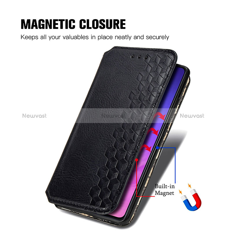 Leather Case Stands Flip Cover Holder S01D for Samsung Galaxy S10 Lite