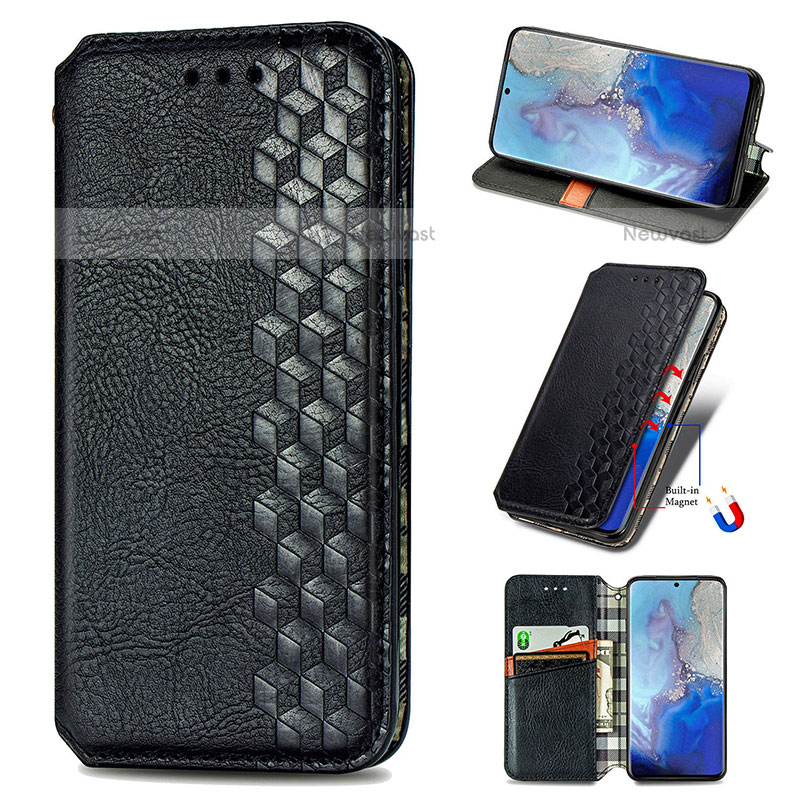 Leather Case Stands Flip Cover Holder S01D for Samsung Galaxy S20 Ultra 5G