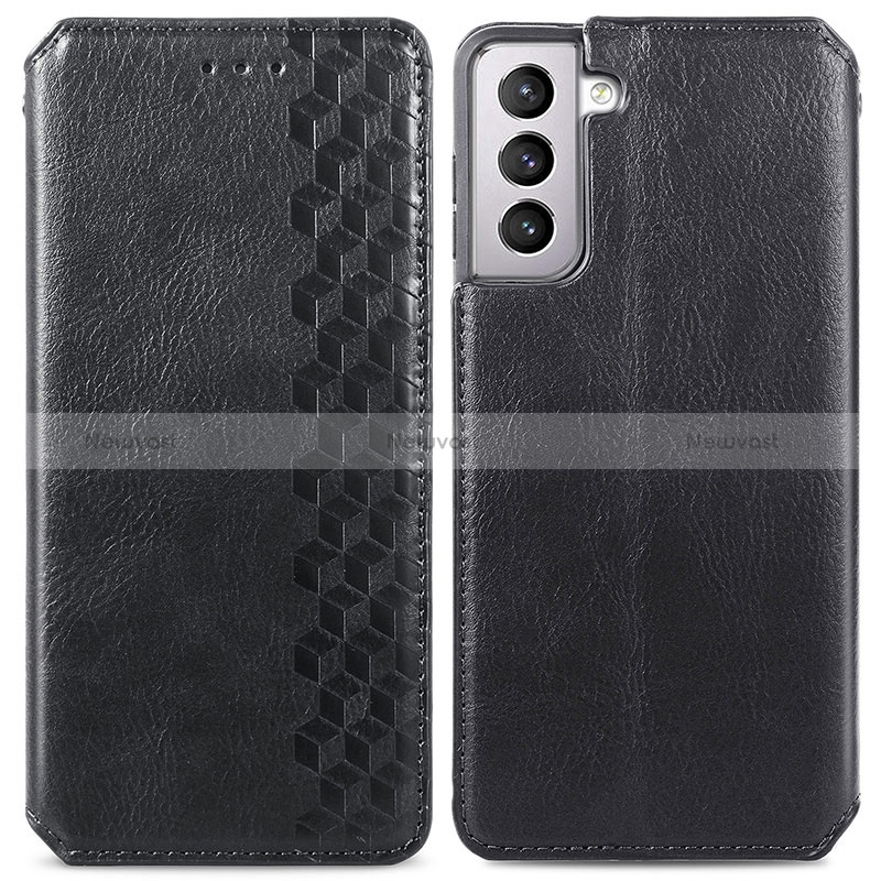 Leather Case Stands Flip Cover Holder S01D for Samsung Galaxy S24 5G