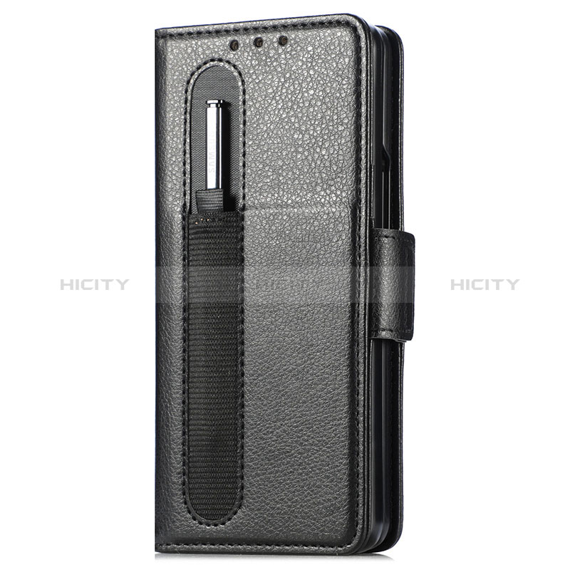 Leather Case Stands Flip Cover Holder S01D for Samsung Galaxy Z Fold4 5G