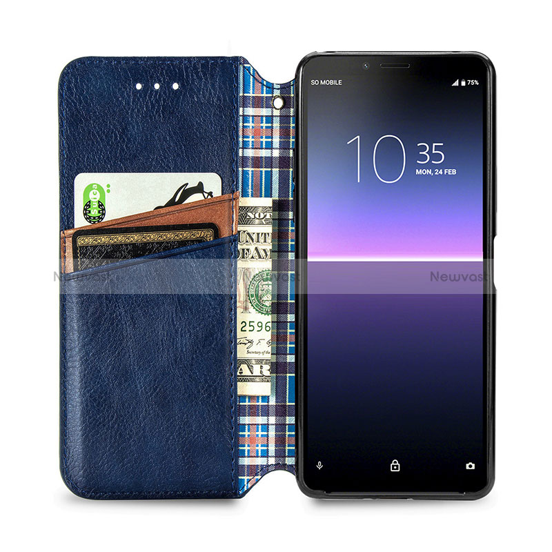 Leather Case Stands Flip Cover Holder S01D for Sony Xperia 10 II