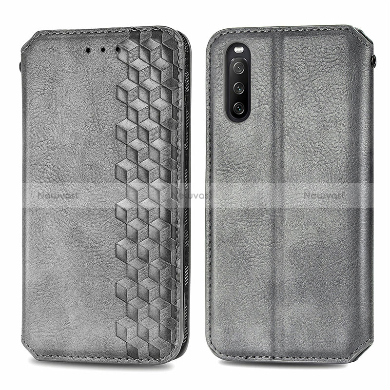 Leather Case Stands Flip Cover Holder S01D for Sony Xperia 10 III