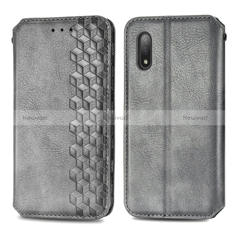 Leather Case Stands Flip Cover Holder S01D for Sony Xperia Ace II