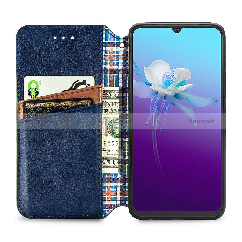 Leather Case Stands Flip Cover Holder S01D for Vivo V20