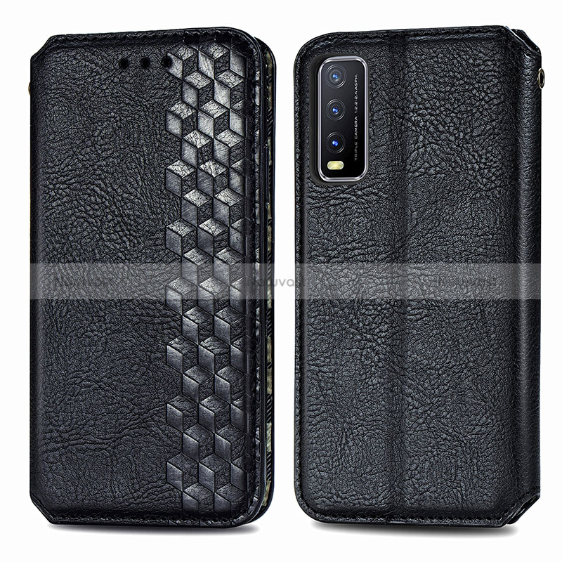 Leather Case Stands Flip Cover Holder S01D for Vivo Y11s