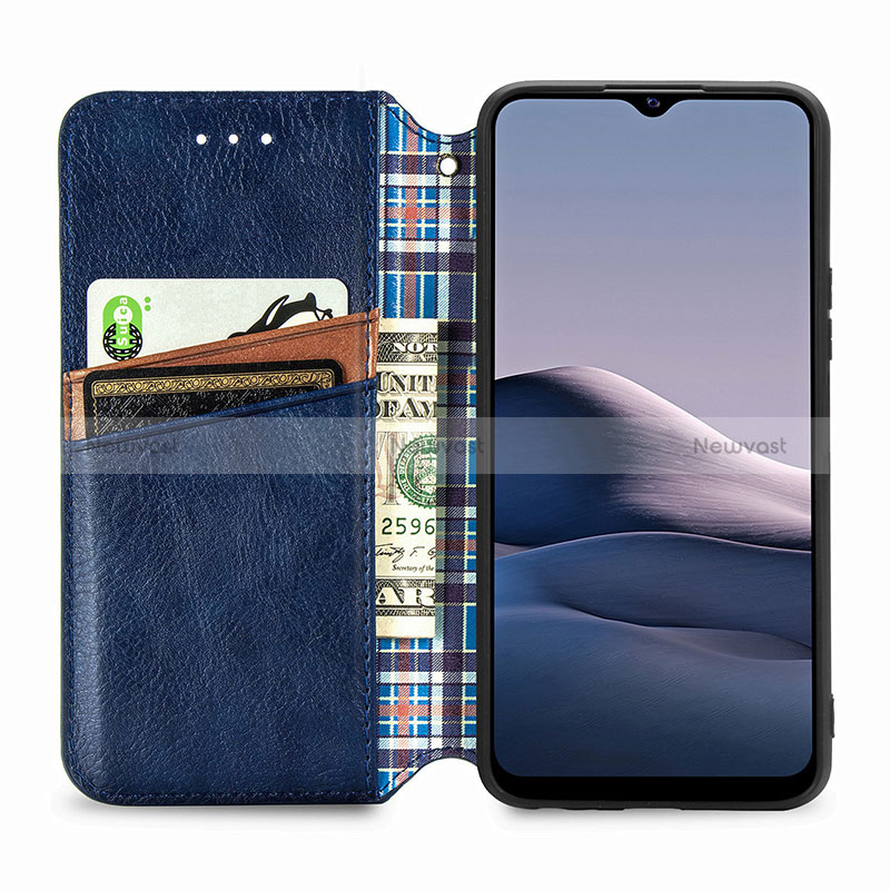 Leather Case Stands Flip Cover Holder S01D for Vivo Y11s
