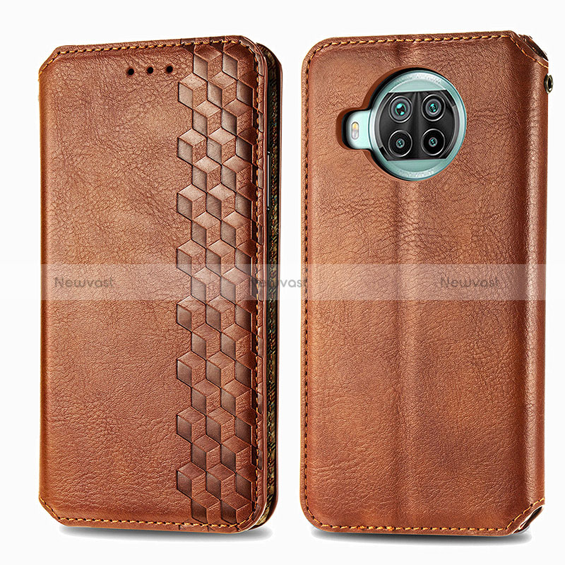 Leather Case Stands Flip Cover Holder S01D for Xiaomi Mi 10T Lite 5G