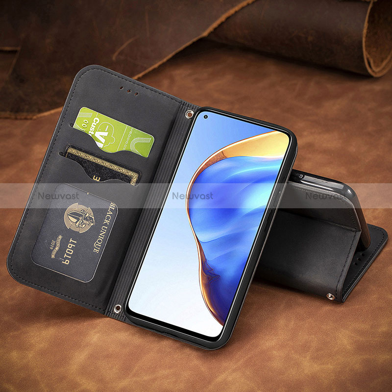 Leather Case Stands Flip Cover Holder S01D for Xiaomi Mi 10T Pro 5G