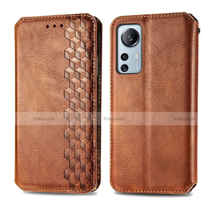 Leather Case Stands Flip Cover Holder S01D for Xiaomi Mi 12 5G