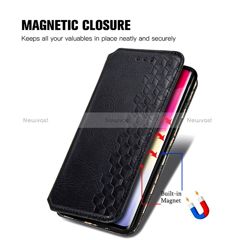 Leather Case Stands Flip Cover Holder S01D for Xiaomi Mi Note 10 Lite