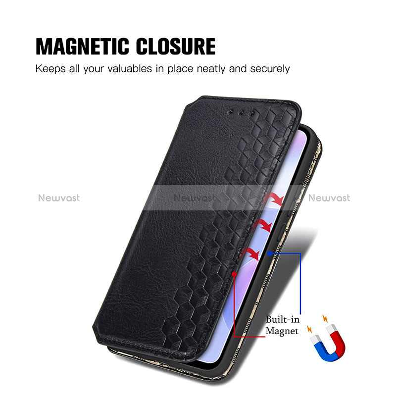 Leather Case Stands Flip Cover Holder S01D for Xiaomi Redmi 9AT