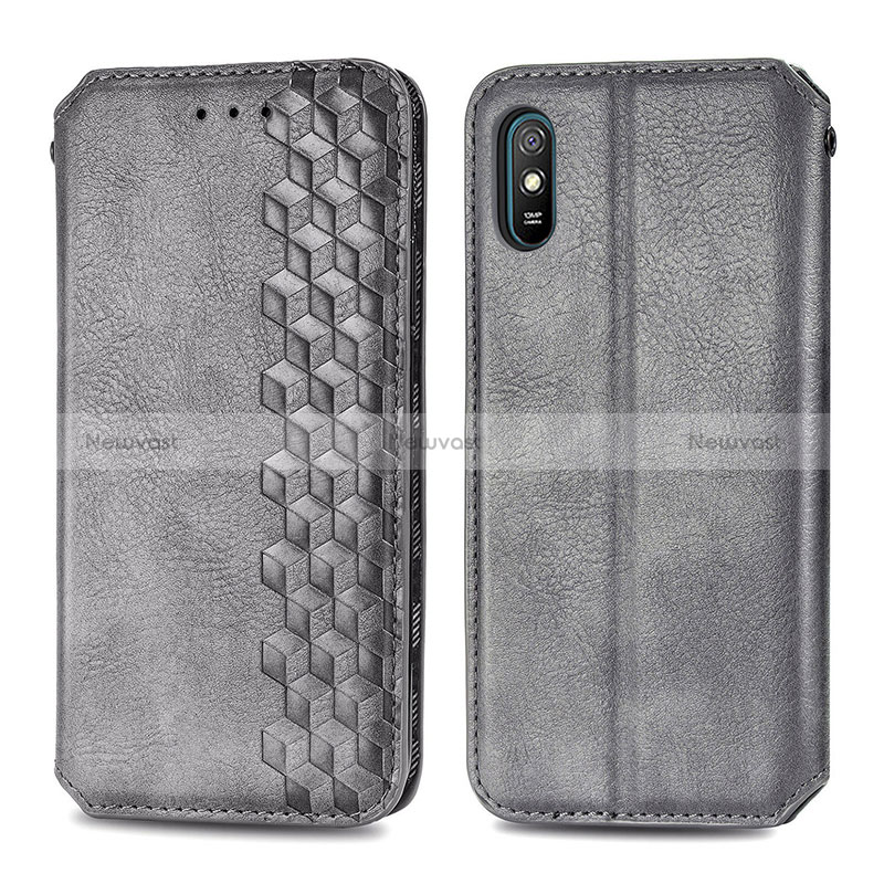 Leather Case Stands Flip Cover Holder S01D for Xiaomi Redmi 9AT