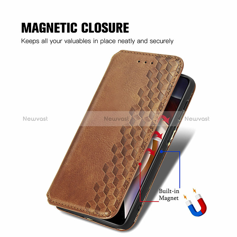 Leather Case Stands Flip Cover Holder S01D for Xiaomi Redmi Note 11 Pro+ Plus 5G