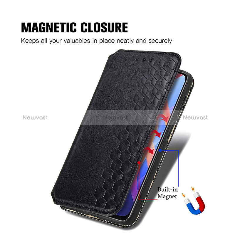 Leather Case Stands Flip Cover Holder S01D for Xiaomi Redmi Note 11S 5G