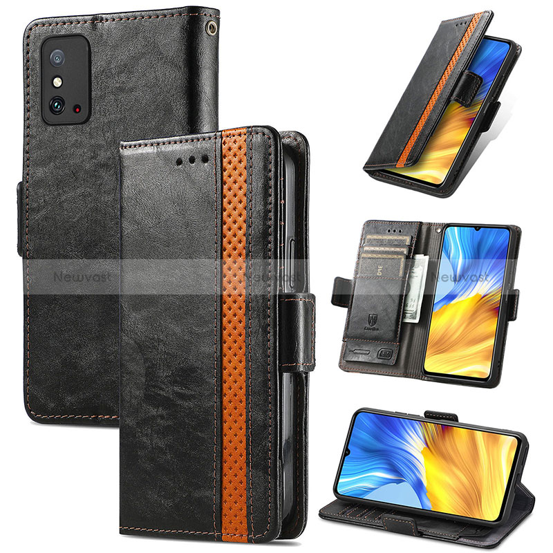 Leather Case Stands Flip Cover Holder S02D for Huawei Honor X10 Max 5G