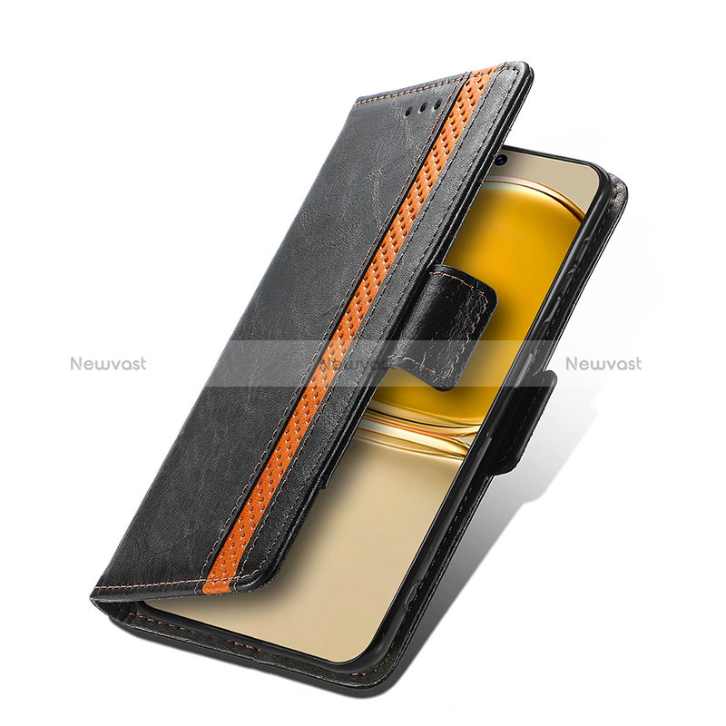 Leather Case Stands Flip Cover Holder S02D for Huawei P50 Pro
