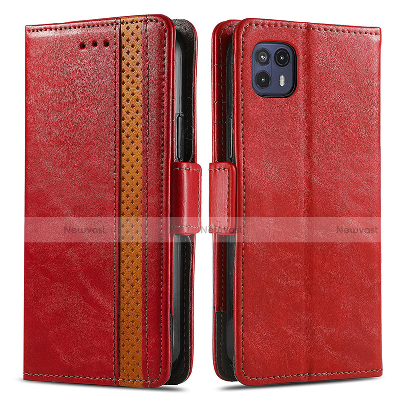 Leather Case Stands Flip Cover Holder S02D for Motorola Moto G50 5G