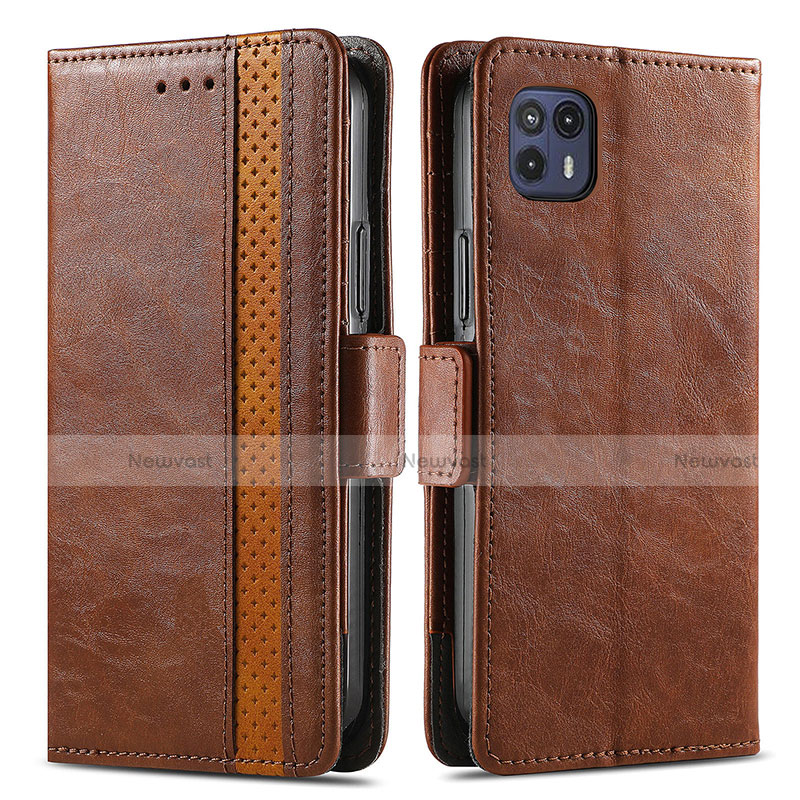 Leather Case Stands Flip Cover Holder S02D for Motorola Moto G50 5G