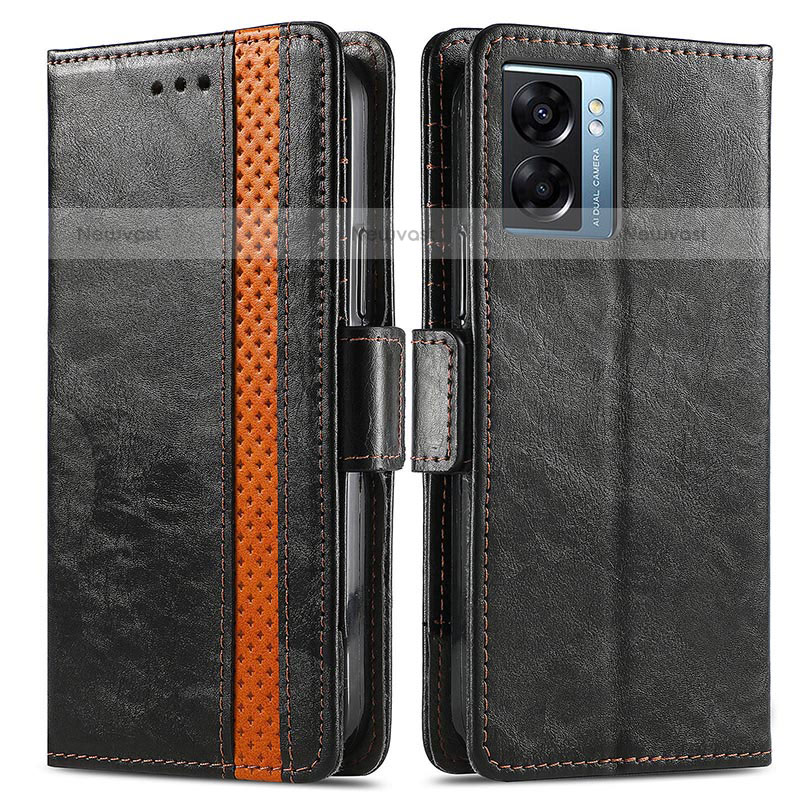 Leather Case Stands Flip Cover Holder S02D for OnePlus Nord N300 5G