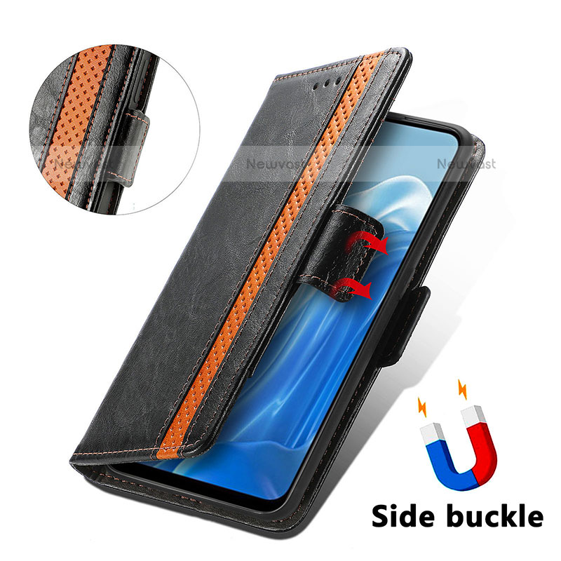 Leather Case Stands Flip Cover Holder S02D for Oppo F21s Pro 4G