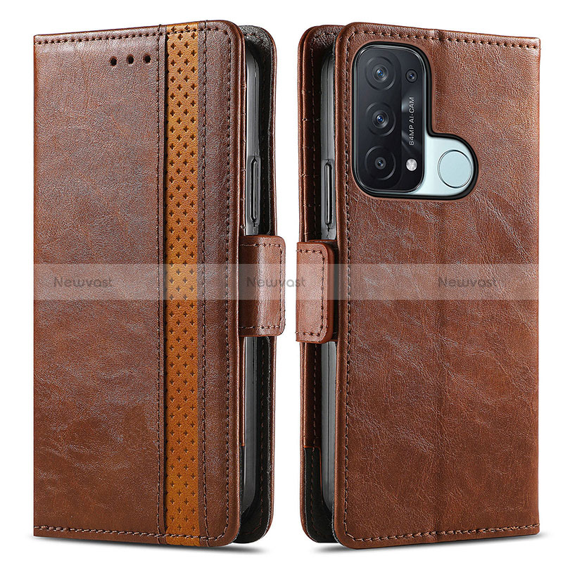 Leather Case Stands Flip Cover Holder S02D for Oppo Reno5 A