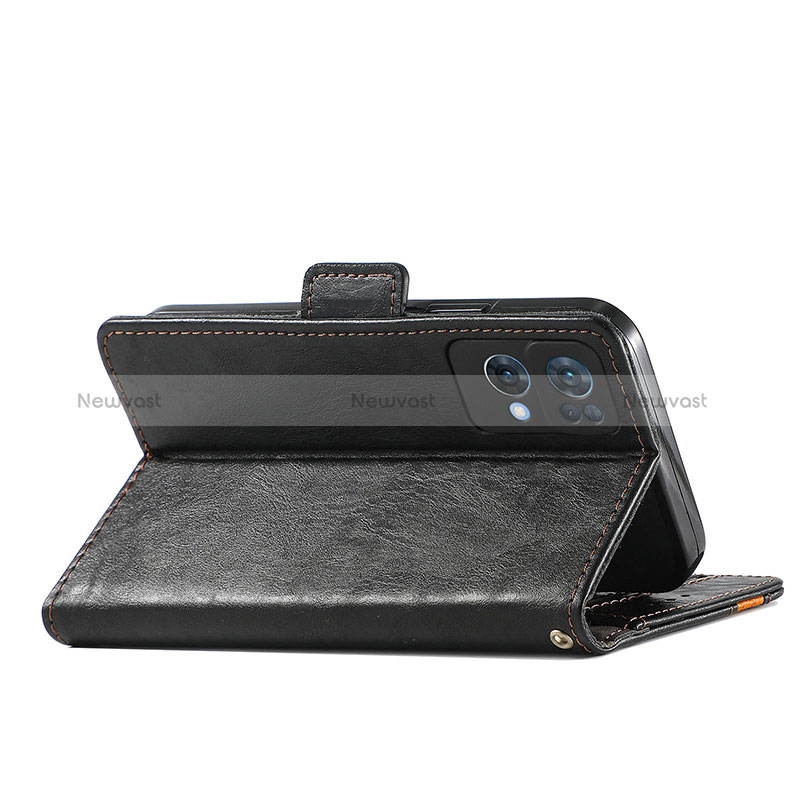 Leather Case Stands Flip Cover Holder S02D for Oppo Reno7 Pro 5G