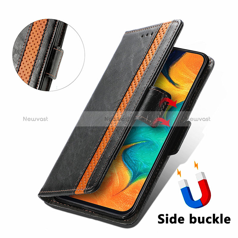 Leather Case Stands Flip Cover Holder S02D for Samsung Galaxy A30