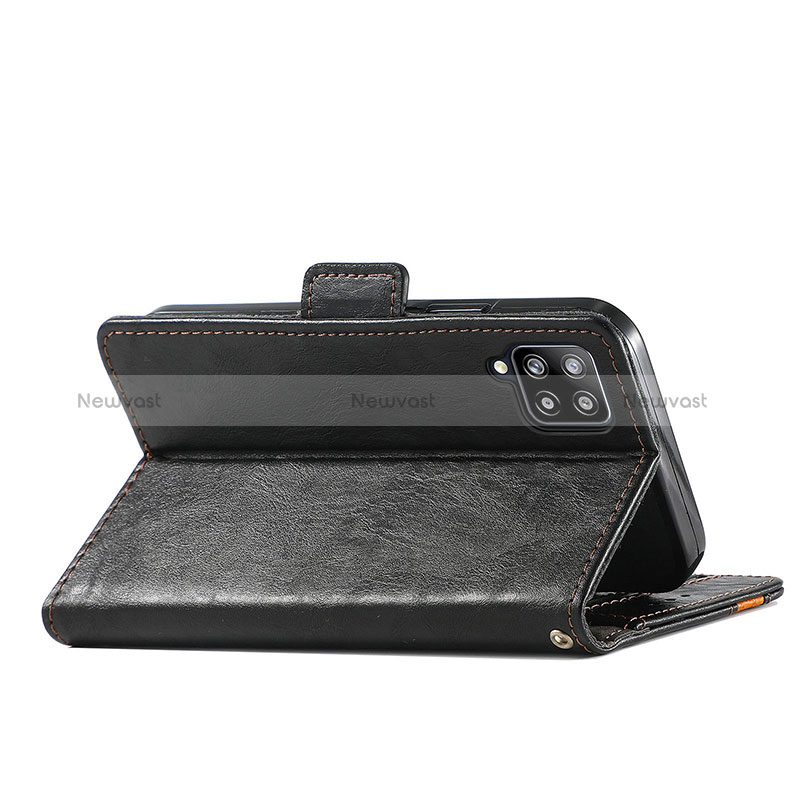 Leather Case Stands Flip Cover Holder S02D for Samsung Galaxy A42 5G