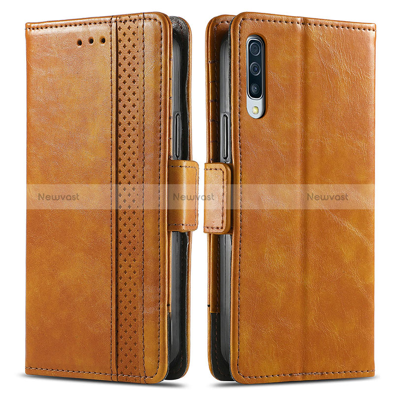 Leather Case Stands Flip Cover Holder S02D for Samsung Galaxy A50S