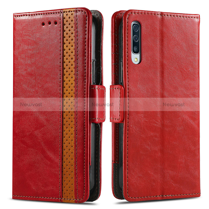 Leather Case Stands Flip Cover Holder S02D for Samsung Galaxy A50S
