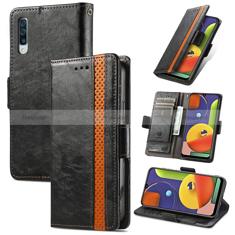 Leather Case Stands Flip Cover Holder S02D for Samsung Galaxy A70