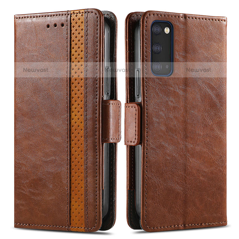 Leather Case Stands Flip Cover Holder S02D for Samsung Galaxy S20