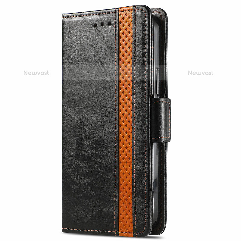 Leather Case Stands Flip Cover Holder S02D for Samsung Galaxy S21 Ultra 5G