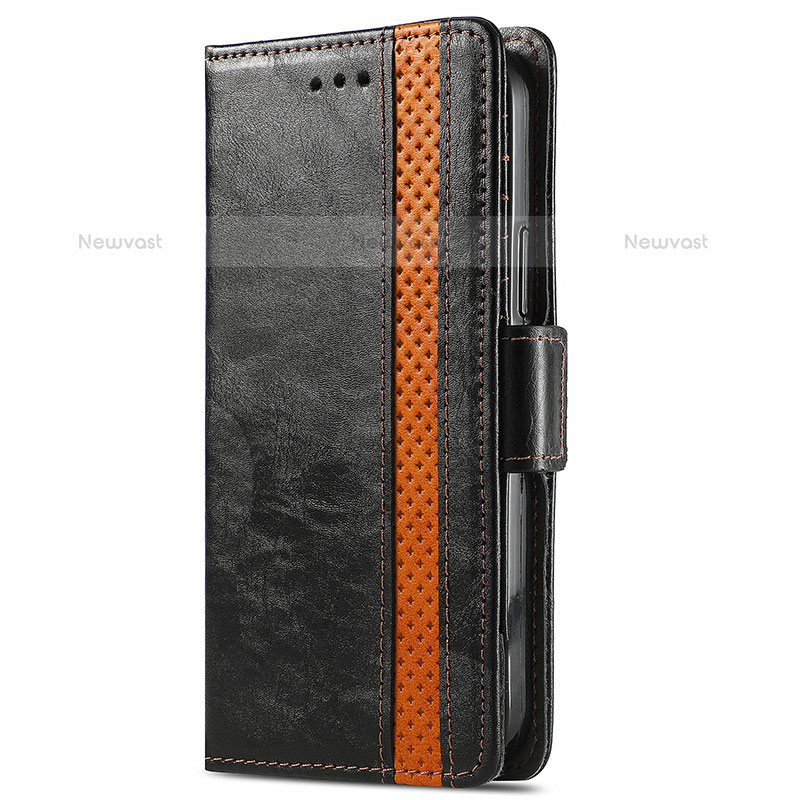 Leather Case Stands Flip Cover Holder S02D for Samsung Galaxy S22 Ultra 5G
