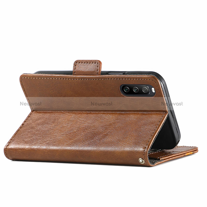 Leather Case Stands Flip Cover Holder S02D for Sony Xperia 10 III