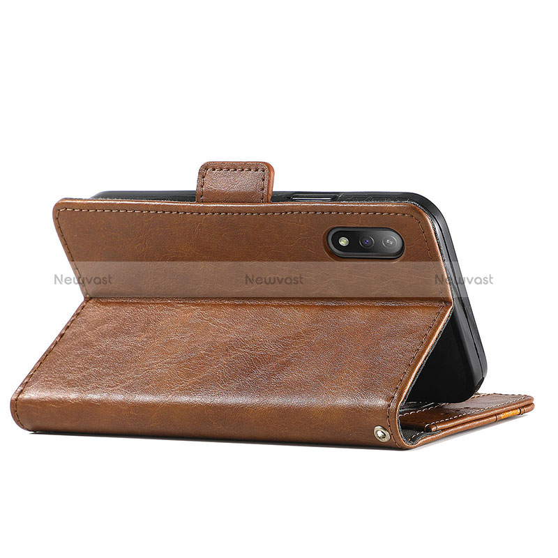 Leather Case Stands Flip Cover Holder S02D for Sony Xperia Ace II