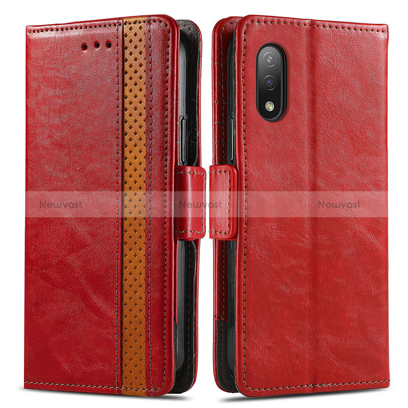 Leather Case Stands Flip Cover Holder S02D for Sony Xperia Ace II