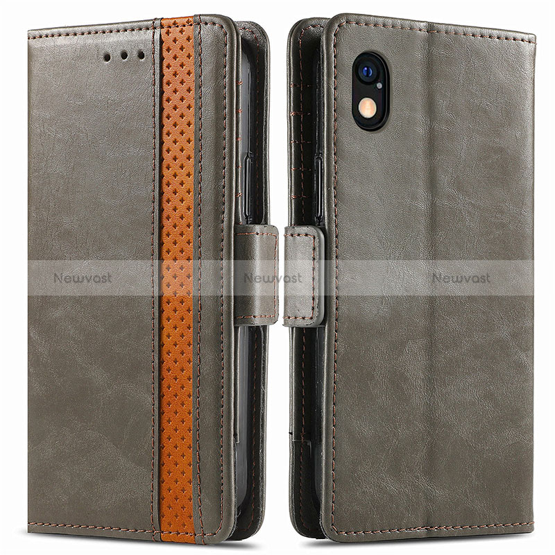 Leather Case Stands Flip Cover Holder S02D for Sony Xperia Ace III
