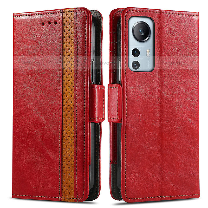 Leather Case Stands Flip Cover Holder S02D for Xiaomi Mi 12 Lite 5G