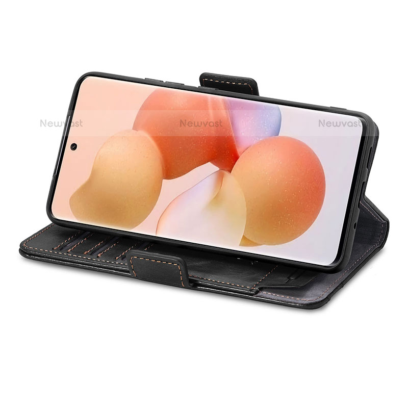 Leather Case Stands Flip Cover Holder S02D for Xiaomi Mi 12 Pro 5G