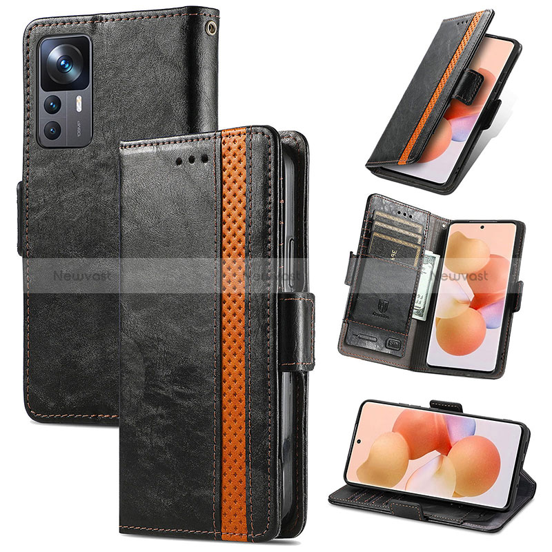 Leather Case Stands Flip Cover Holder S02D for Xiaomi Mi 12T Pro 5G