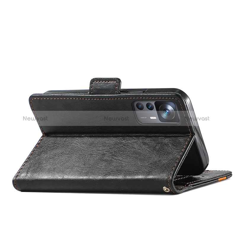 Leather Case Stands Flip Cover Holder S02D for Xiaomi Mi 12T Pro 5G