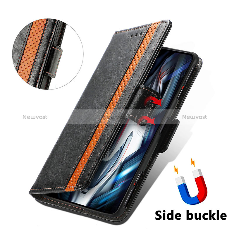 Leather Case Stands Flip Cover Holder S02D for Xiaomi Poco F4 GT 5G