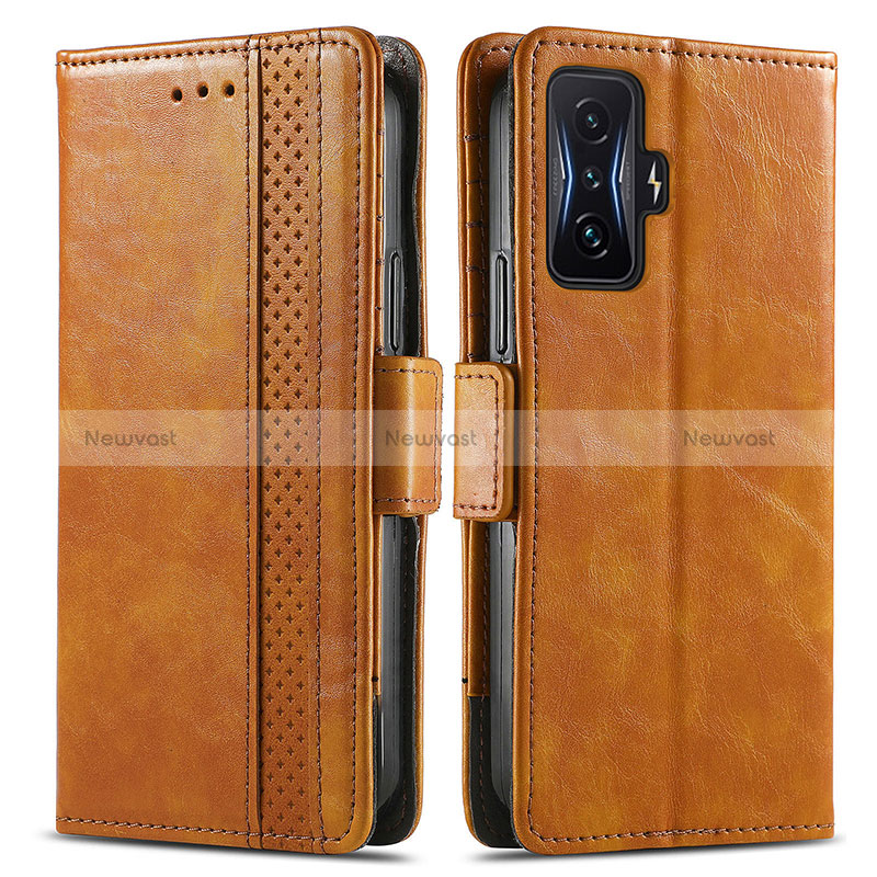 Leather Case Stands Flip Cover Holder S02D for Xiaomi Poco F4 GT 5G