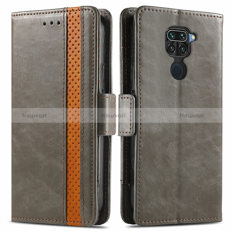 Leather Case Stands Flip Cover Holder S02D for Xiaomi Redmi 10X 4G