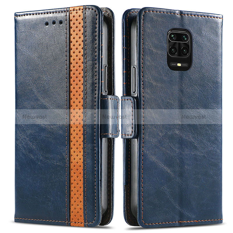 Leather Case Stands Flip Cover Holder S02D for Xiaomi Redmi Note 9 Pro