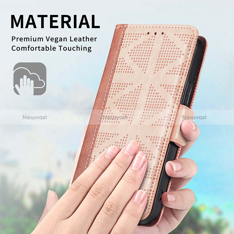 Leather Case Stands Flip Cover Holder S03D for Oppo Reno8 4G