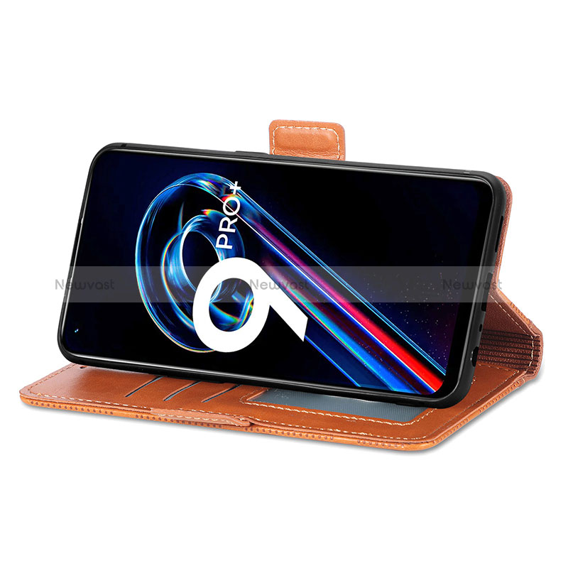 Leather Case Stands Flip Cover Holder S03D for Realme 9 Pro+ Plus 5G