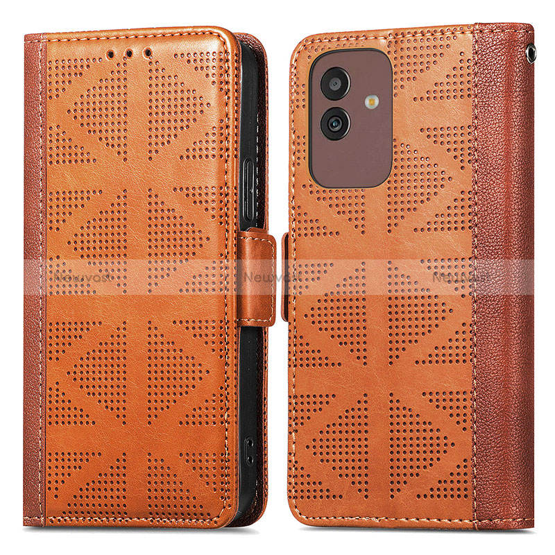 Leather Case Stands Flip Cover Holder S03D for Samsung Galaxy M13 5G